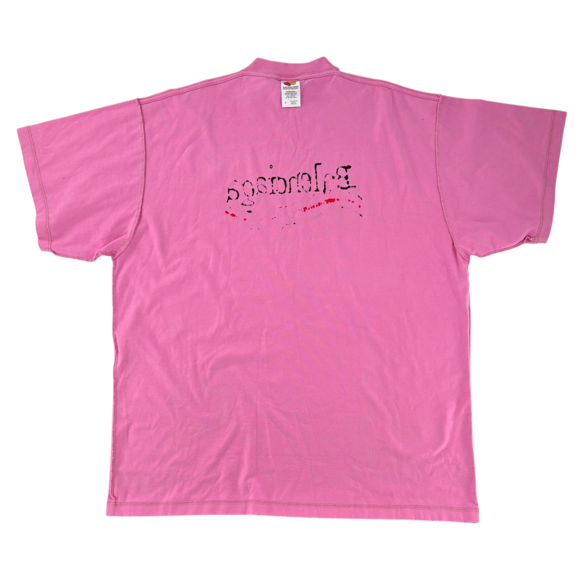 Balenciaga Hand Drawn Political Campaign Logo Pink