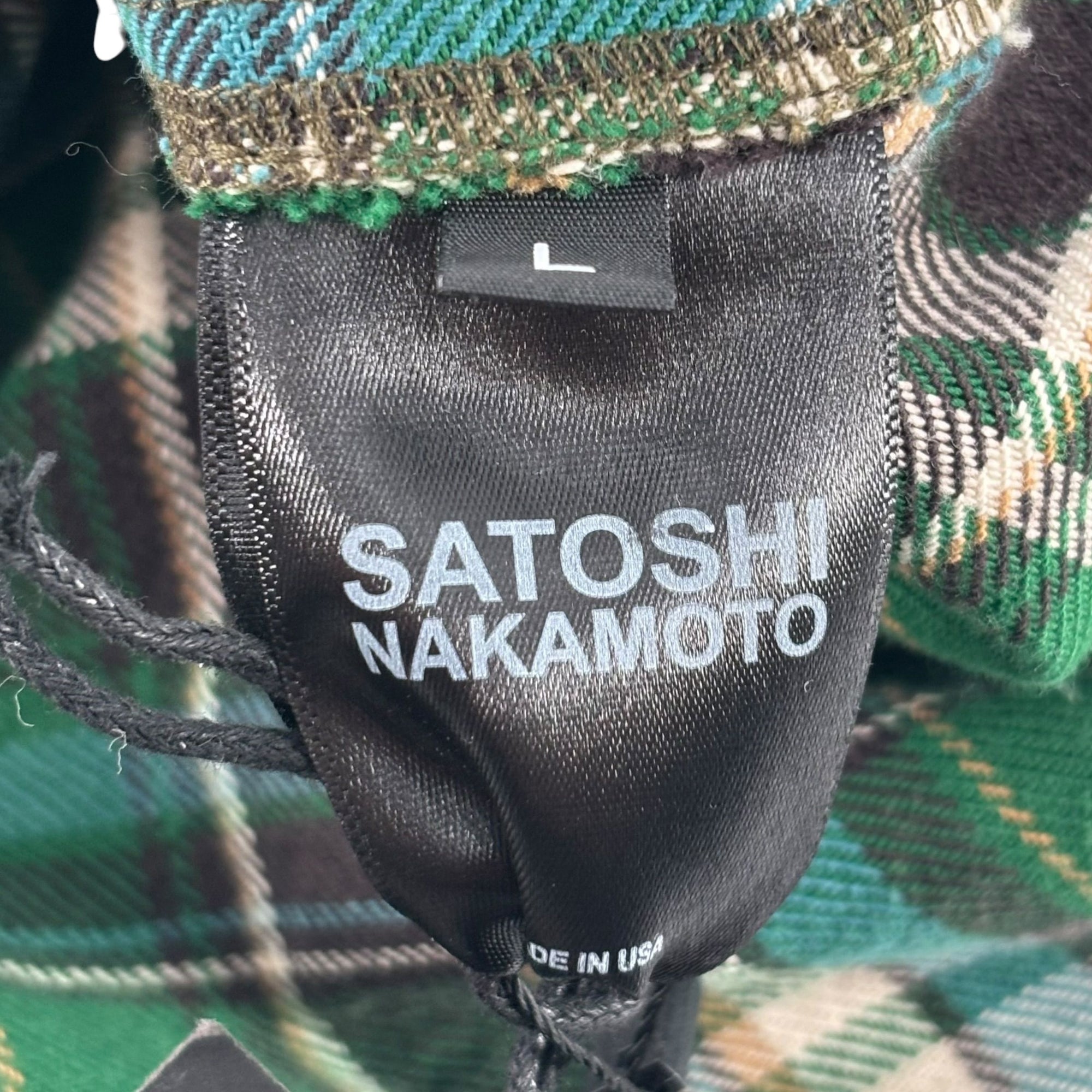 Satoshi Nakamoto Cutoff Flannel Green