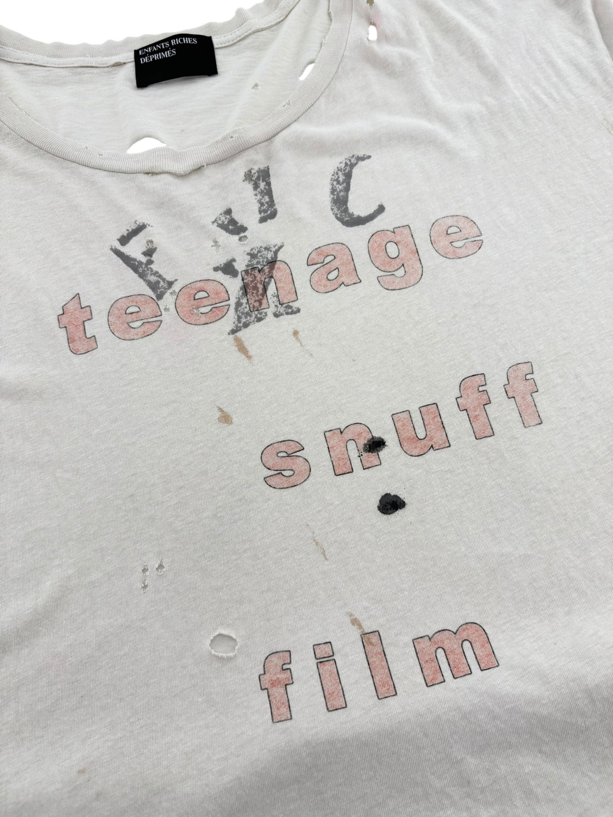 ERD Teenage Snuff Film Tee Cream