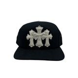 Chrome Hearts Pony Hair Cemetery Cross Patch Trucker Hat
