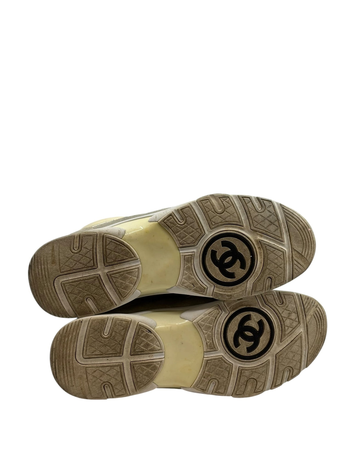 Chanel CC Logo Sneaker White Teal
