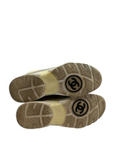 Chanel CC Logo Sneaker White Teal