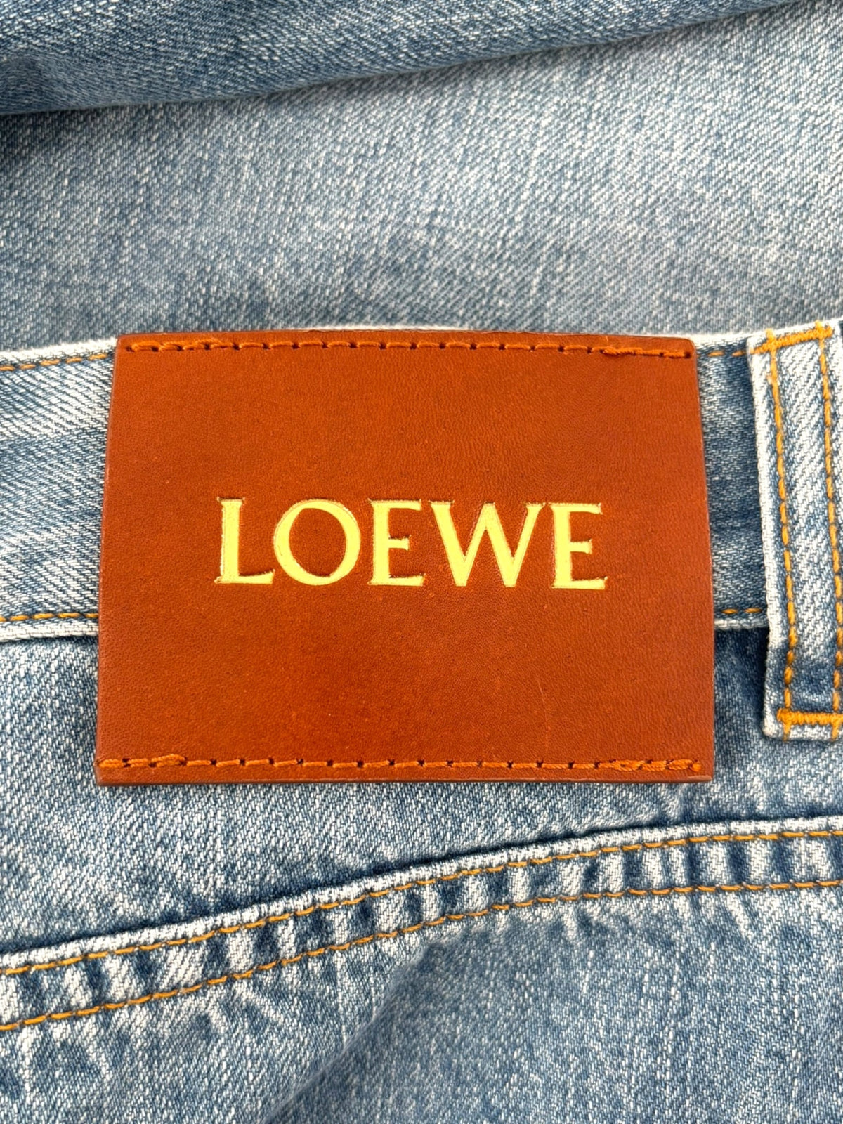 Loewe Anagram Denim Shorts