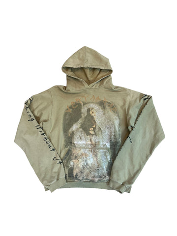 Vertabrae Jesus Hoodie "Green" - Lightly Worn