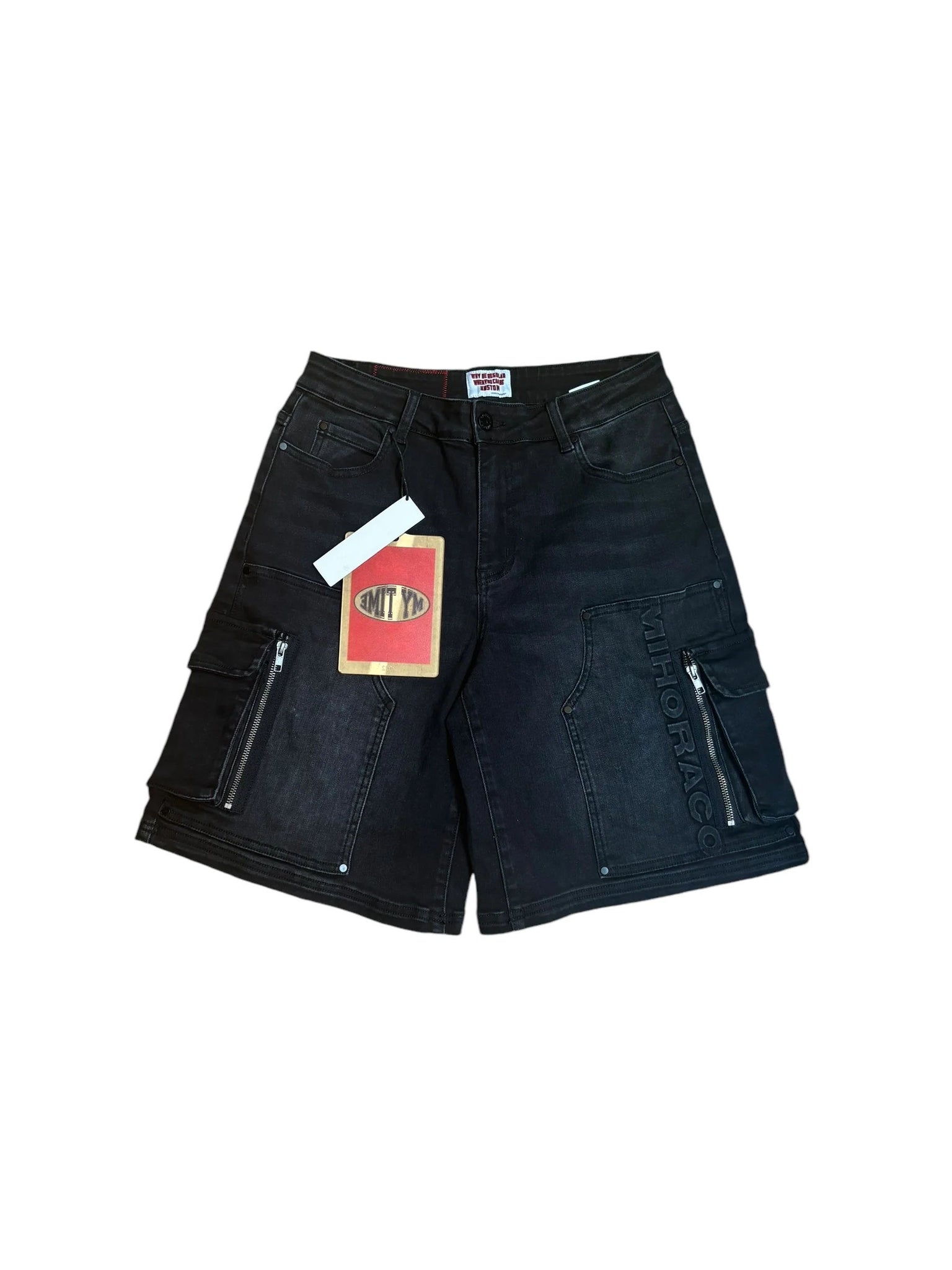 Mihora Co Denim Cargo Short "Black"