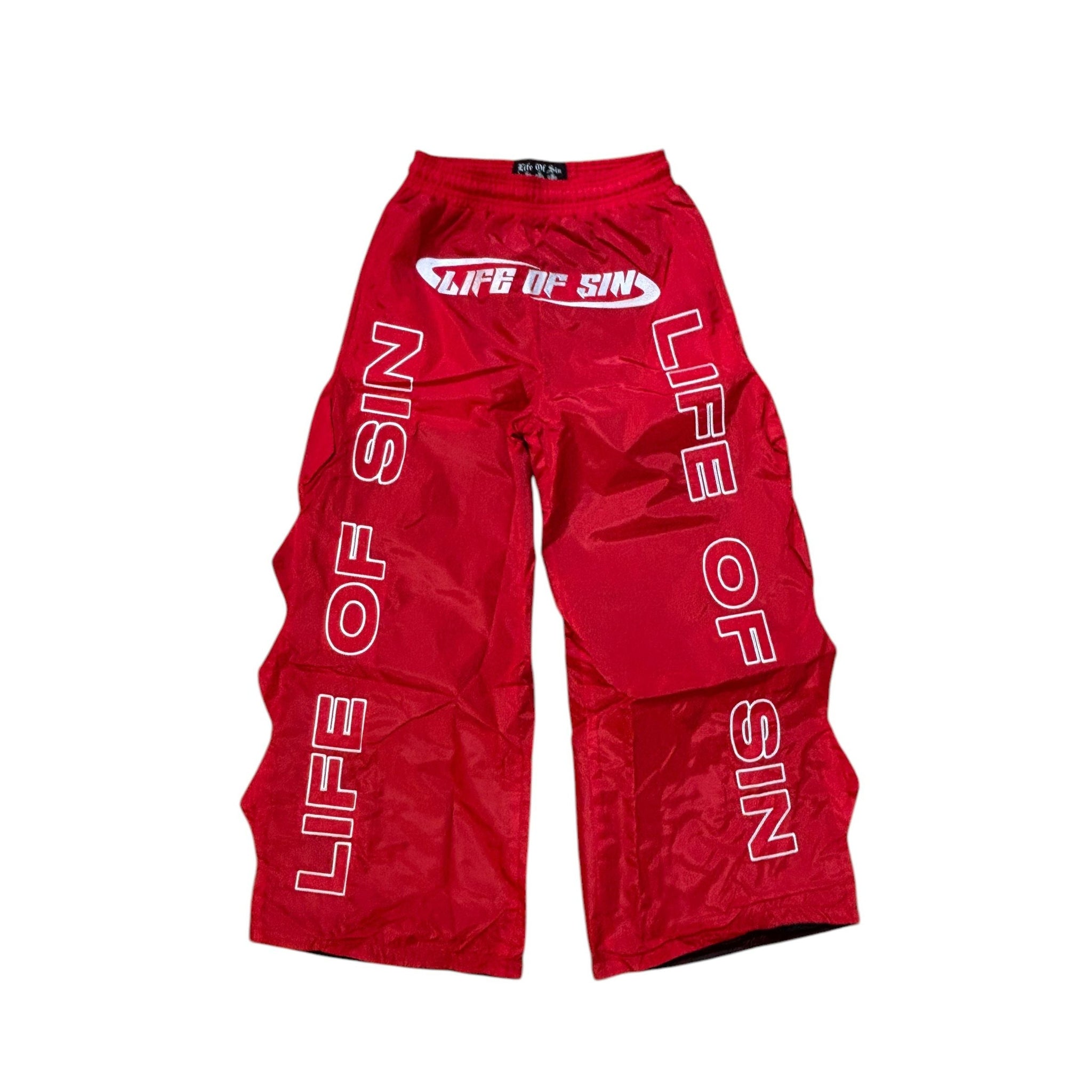 Life Of Sin 95 HP Track Pants "Red"