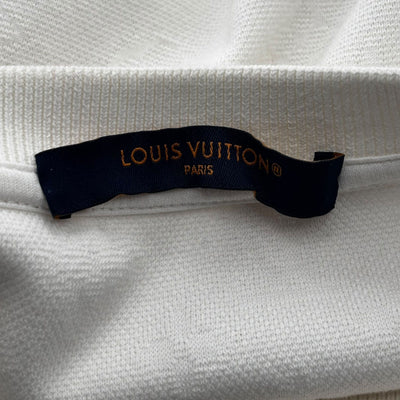 Louis Vuitton White Pocket Monogram Tee - Lightly Worn