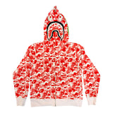 Bape ABC Camo Shark Hoodie Pink