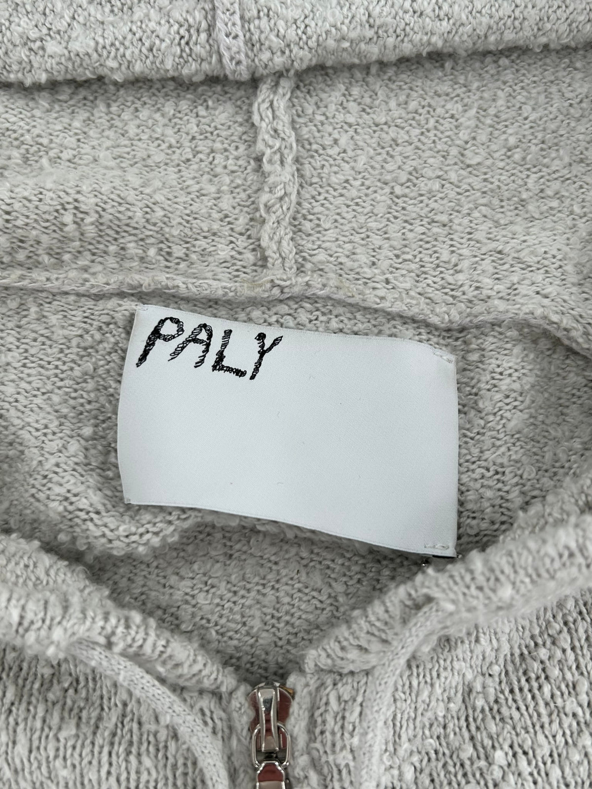 Paly Casentino Knitted Hoodie Light Grey