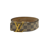 Louis Vuitton Belt Initiales Damier Azur Blue/White