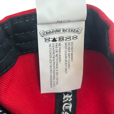 Chrome Hearts Essentials LA Exclusive Baseball Wool Cap Red