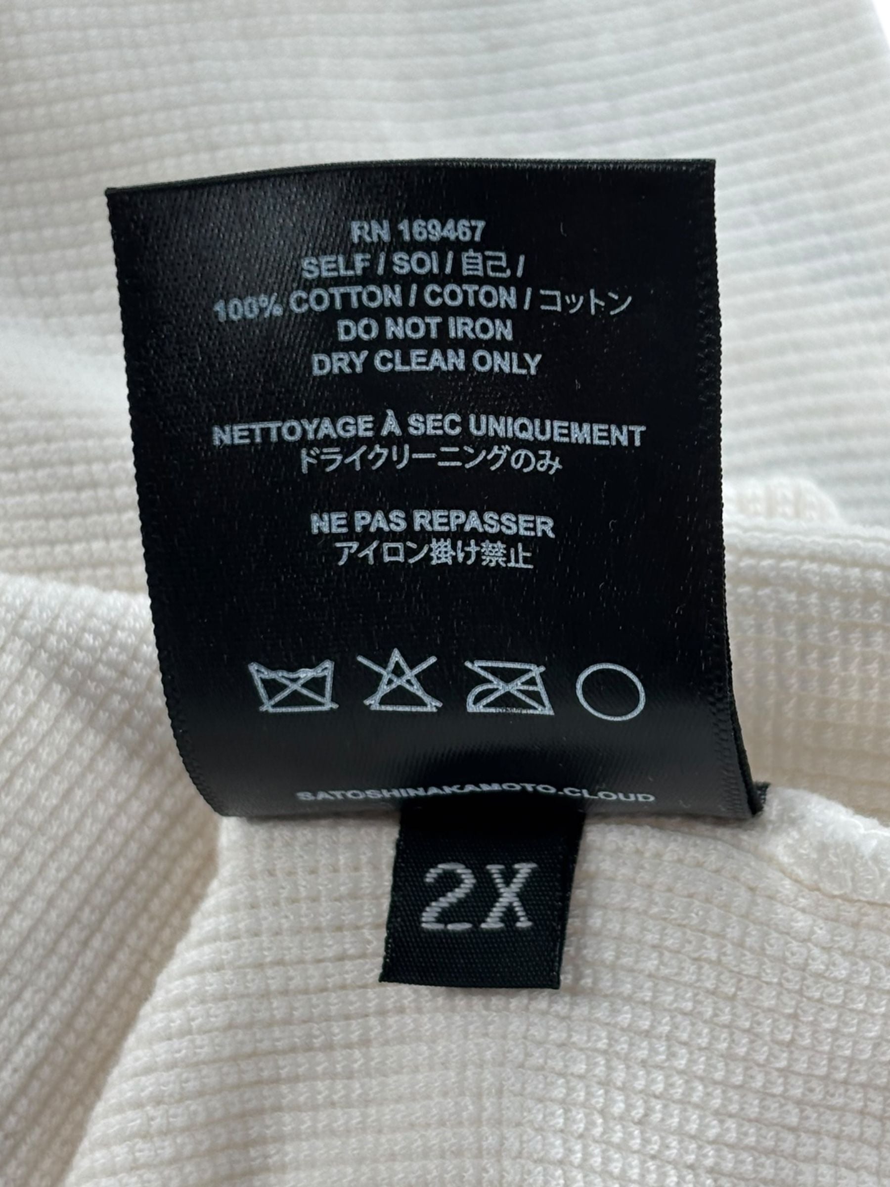 Satoshi Logo Thermal White