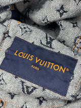 Louis Vuitton Old Flower Printed Denim Jacket Blue