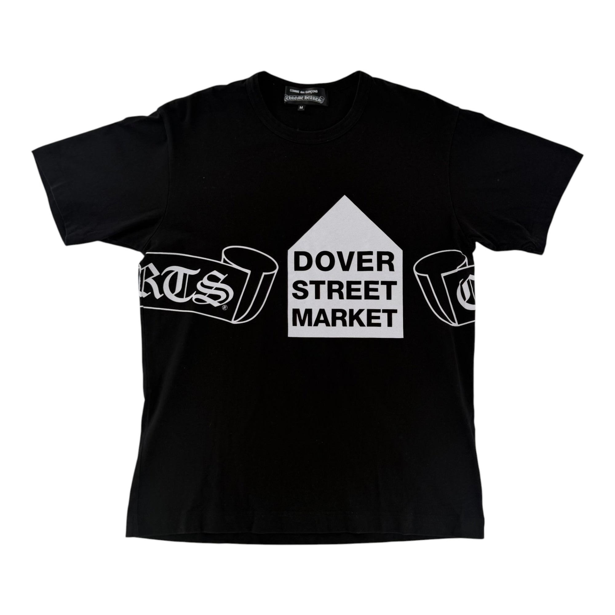 Chrome Hearts CDG Dover Street Market Scroll Logo Shirt Black
