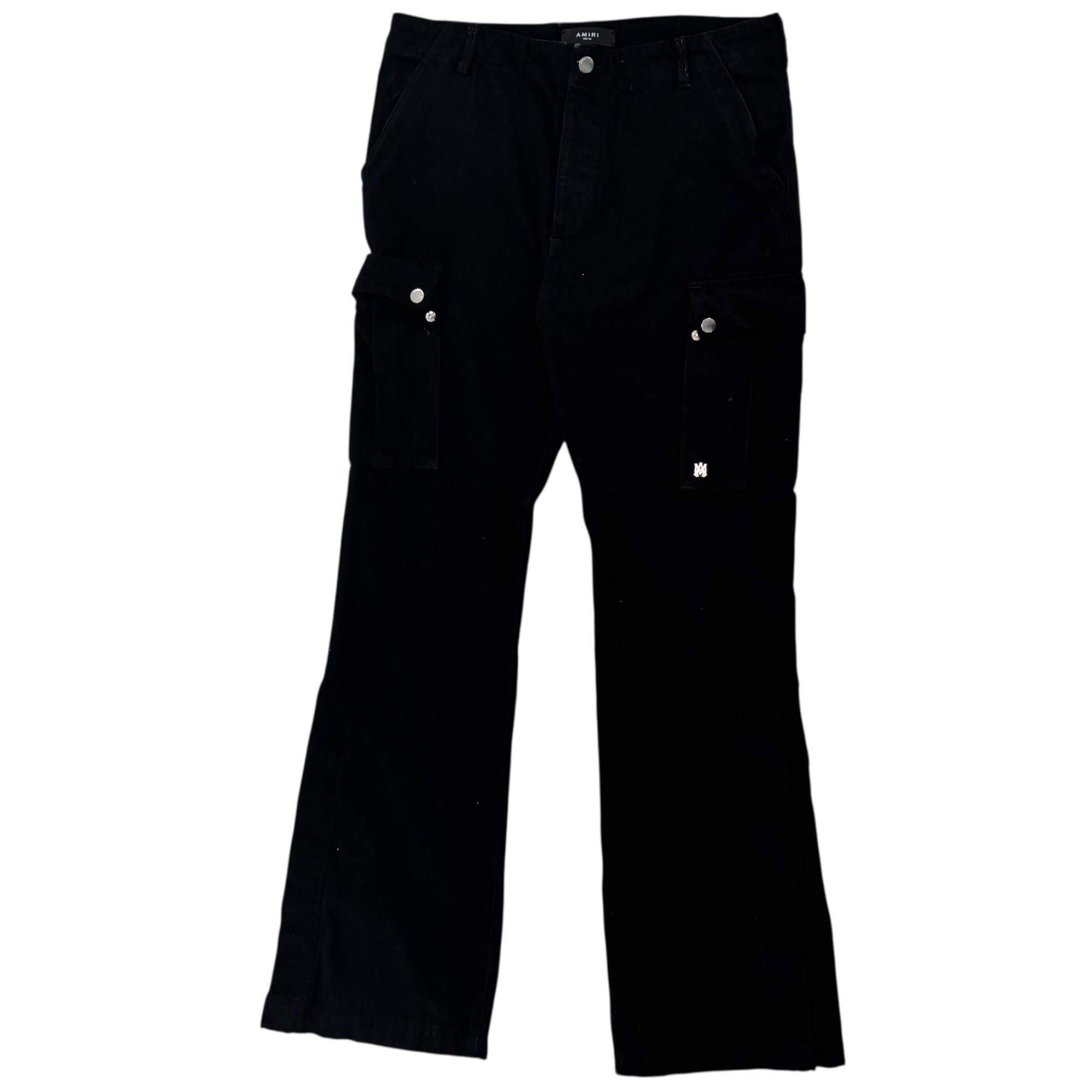 Amiri Wide Leg Cargo Pants Black