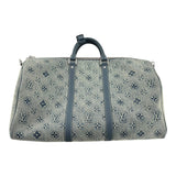 Louis Vuitton Keepall Bandouliere 50 Monogram Washed Denim Coated Canvas