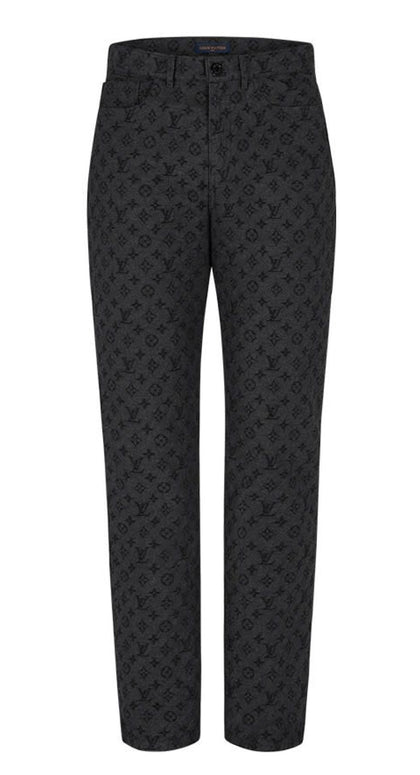 Louis Vuitton x NBA Denim Pants Washed Black - Lightly Worn