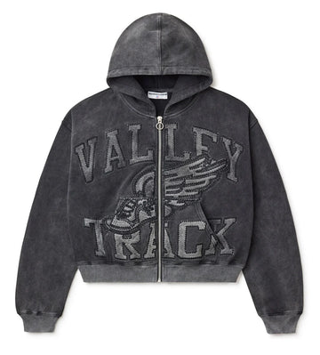 Vale Black Cat Zip Up Hoodie "Black"