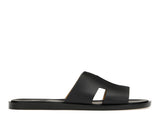Hermes Izmir Sandal Noir Smooth Calfskin Leather