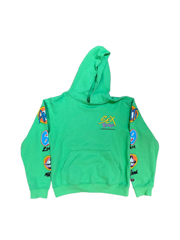 Chrome Hearts Matty Boy Sex Records Hoodie "Green"