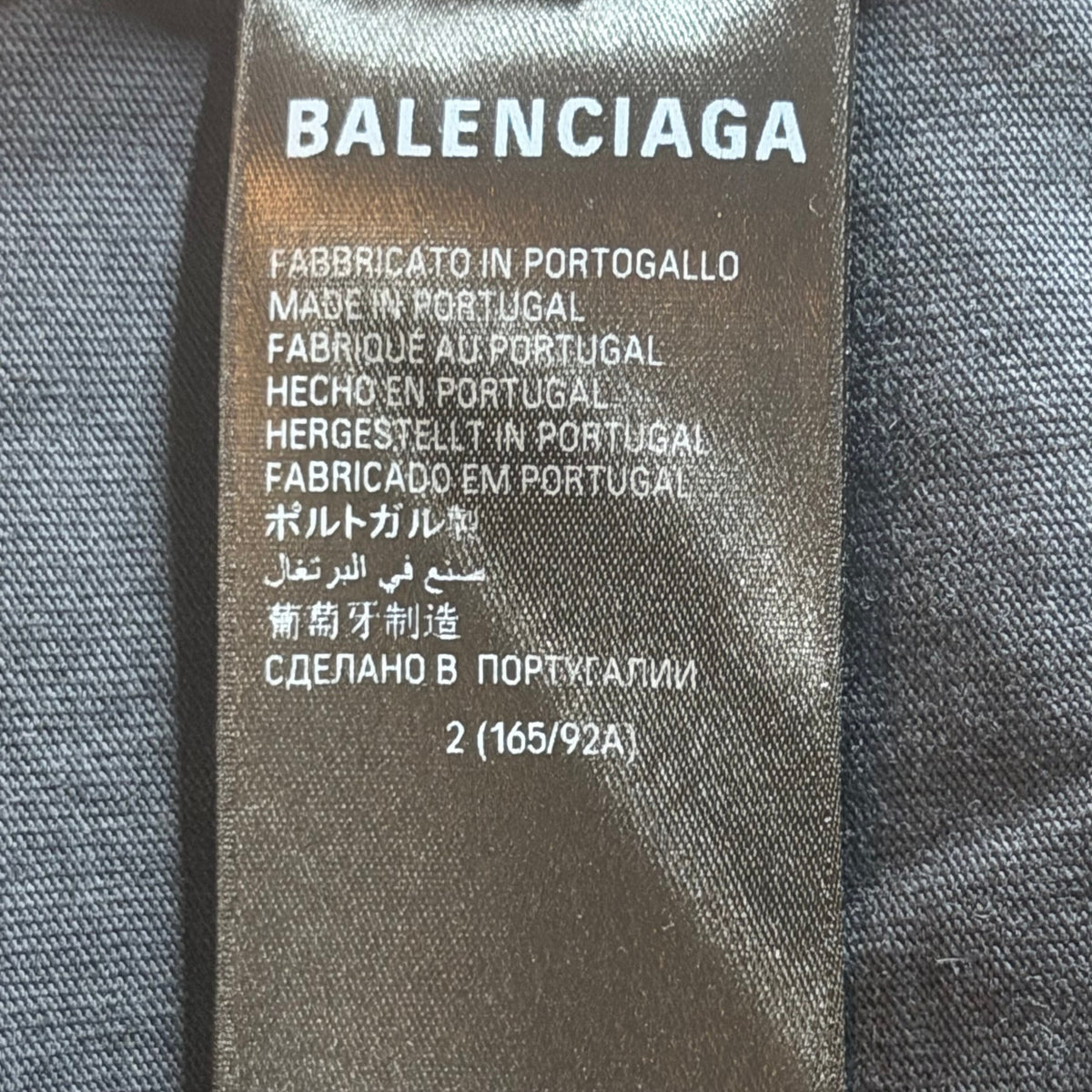 Balenciaga Off Shore Long Sleeve Shirt Faded Black Red