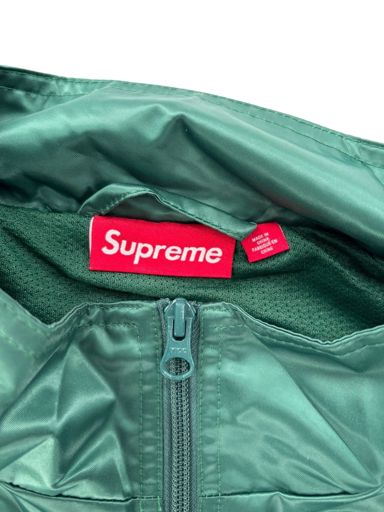 Supreme Satin Piping Pullover Green
