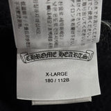 Chrome Hearts Vertical Logo Hoodie Black