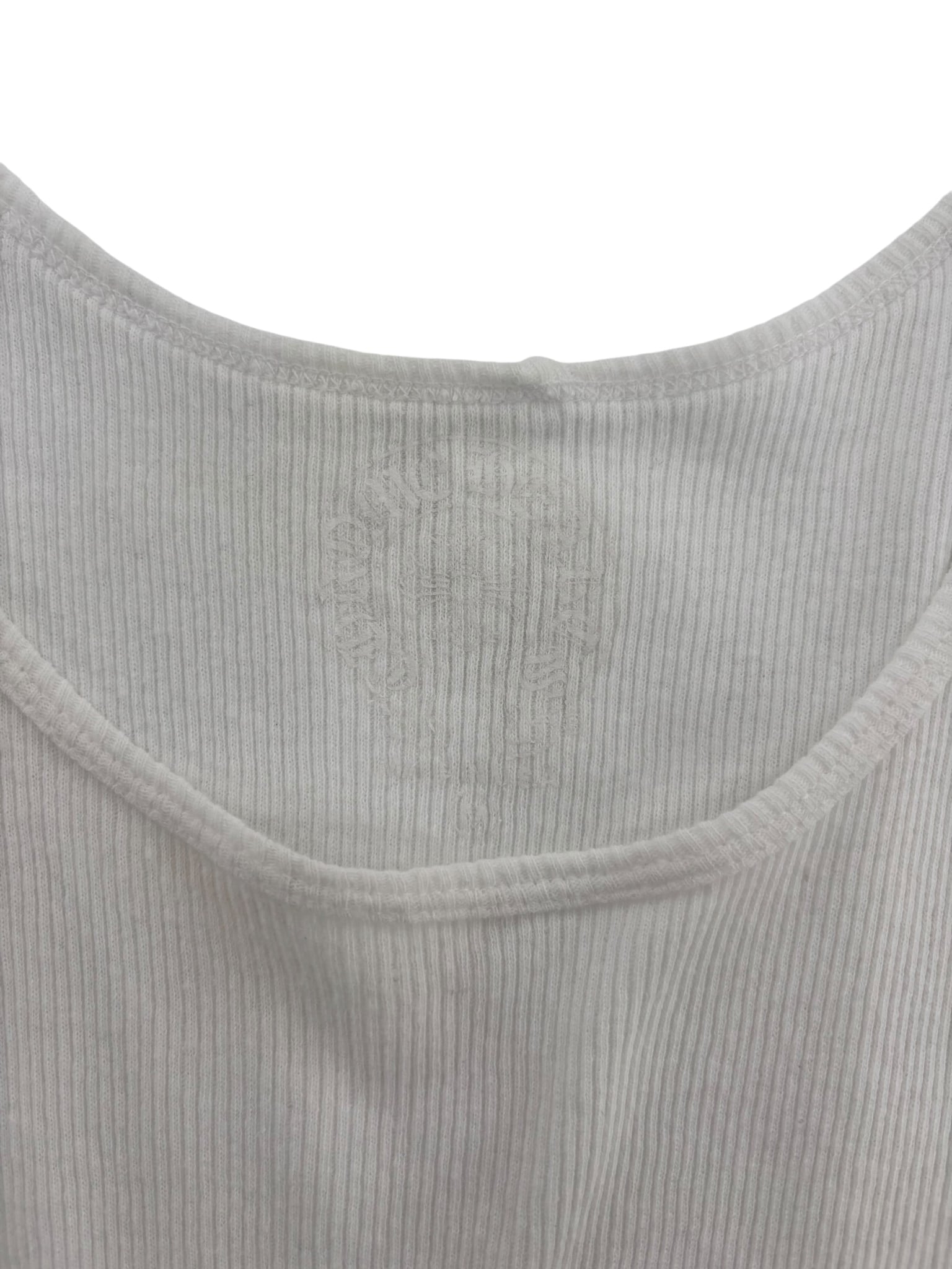 Chrome Hearts T Bar Rib Tank Top White/Pink