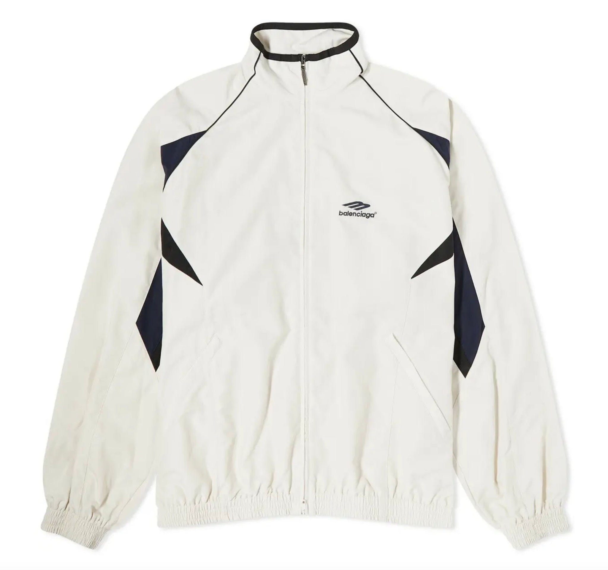 Balenciaga 3B Sports Icon Track Jacket 'White' - Lightly Worn