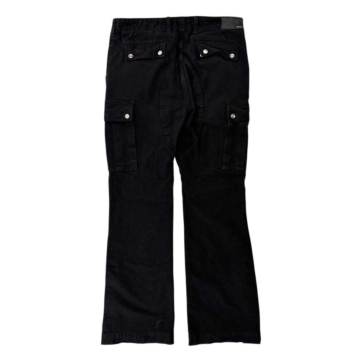 Amiri M65 Cargo Kick Flare Leg Jeans Black
