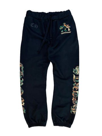 Chrome Hearts Triple Camo Cross Sweatpants "Black"