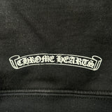 Chrome Hearts Scroll Logo Thermal Zip-Up Hoodie Black