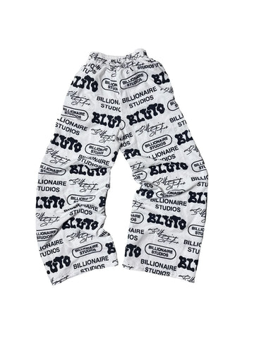 Billionaire Studios BB Loaded Track Pants "White"