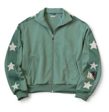 Kapital Smooth Jersey Stuntman Track Jacket "Green"