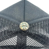 Chrome Hearts White Cemetery Cross CH Trucker Hat Black