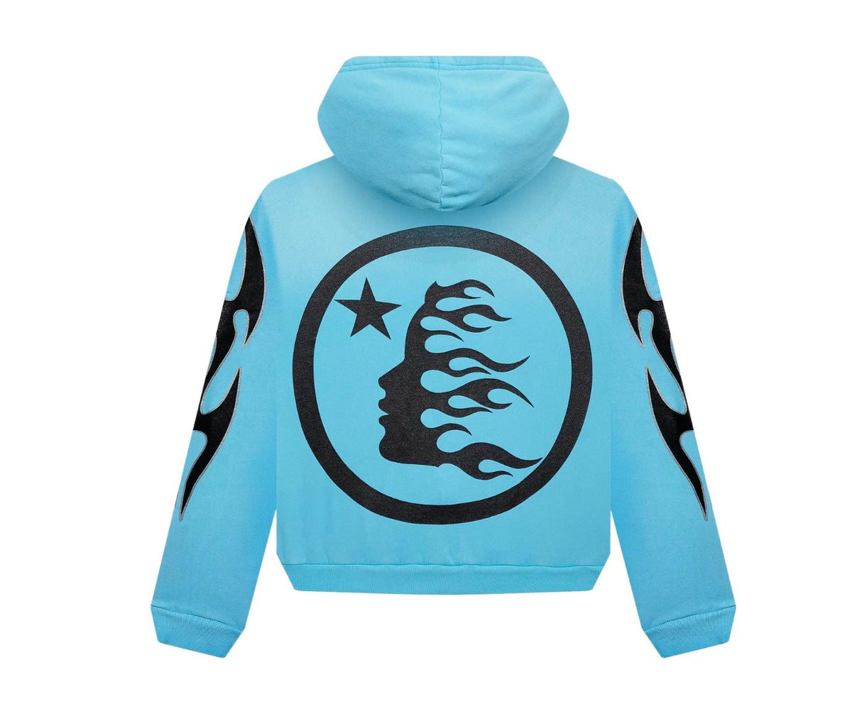 Hellstar Studios Zip Hoodie Blue