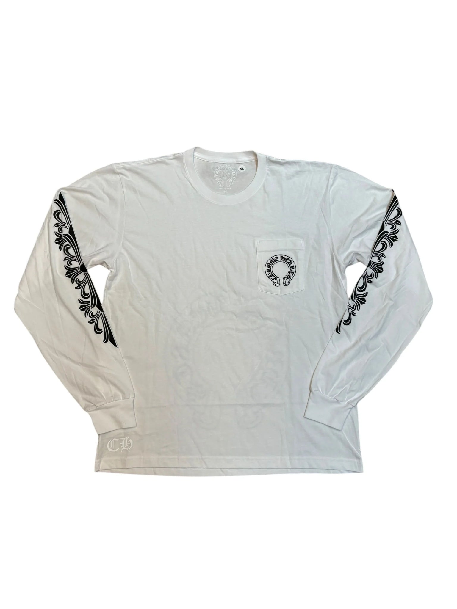 Chrome Hearts Horseshoe Longsleeve Tee "White"