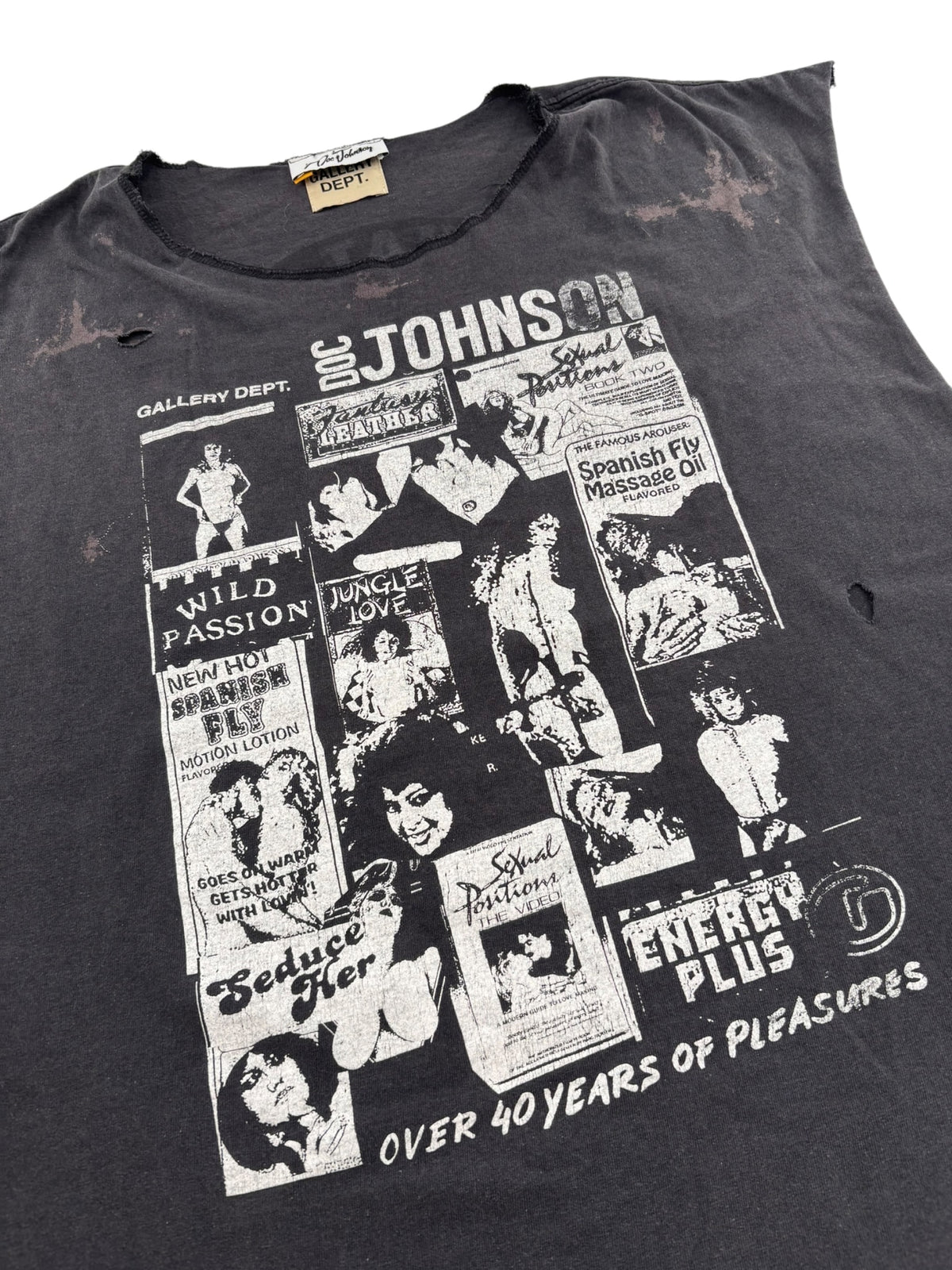Gallery Dept. Doc Johnson Cutoff Tee Washed Black