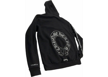 Chrome Hearts Silver Glitter Hoodie Black