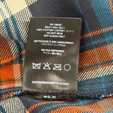 Satoshi Bender Cut Off Flannel Orange Plaid