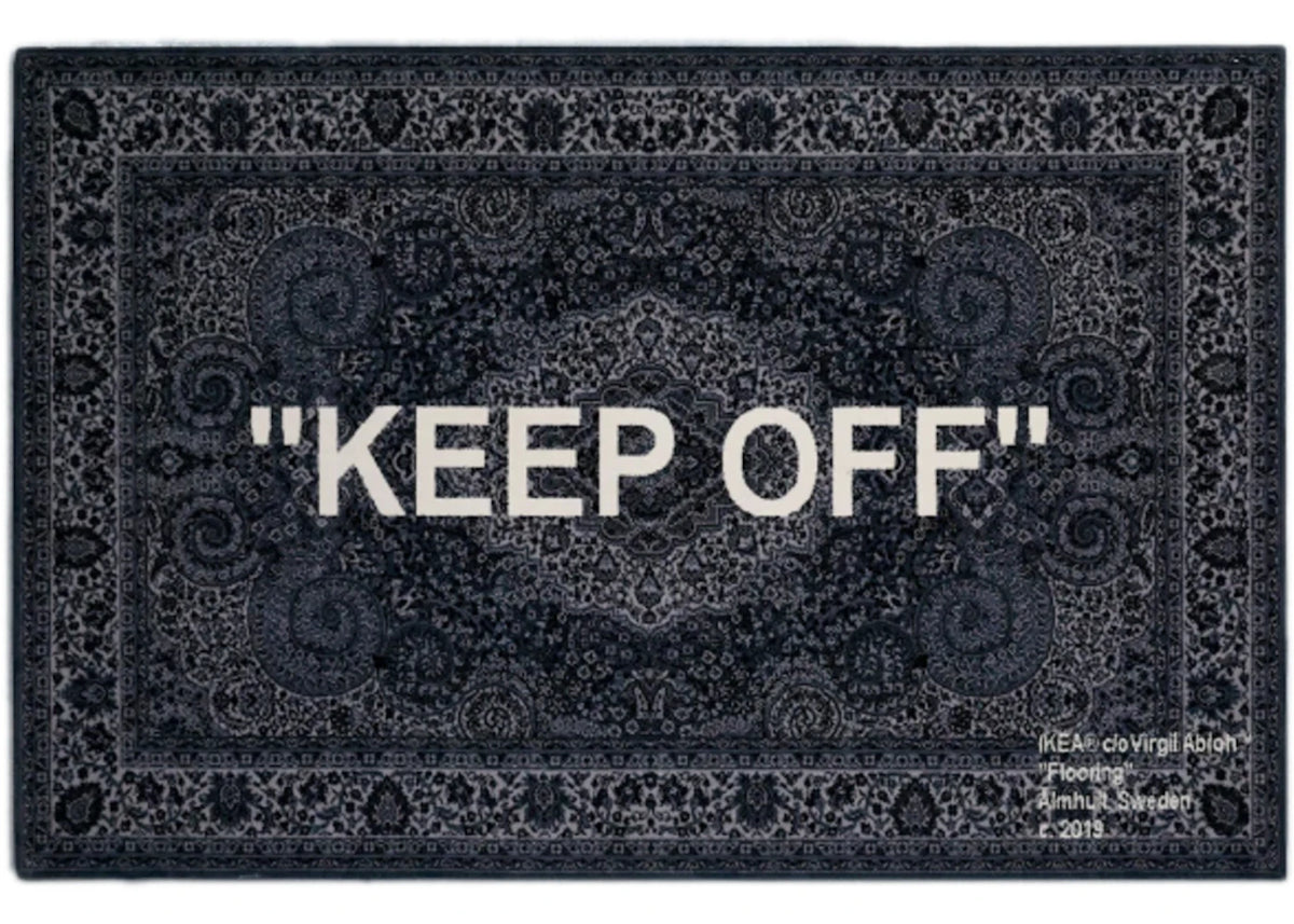 Virgil Abloh x IKEA "KEEP OFF" Rug 200x300 CM Grey/White