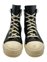 Rick Owens Ramones Leather High Top Black Cream