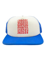 Chrome Hearts Eye Chart Trucker Hat Blue