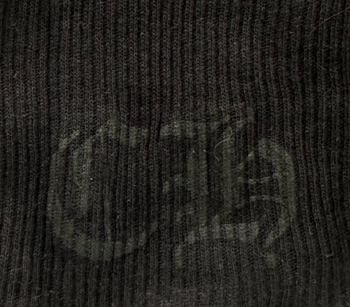 Chrome Hearts Scroll Logo Ribbed Tank Top Black
