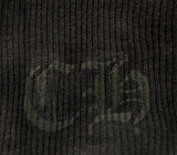 Chrome Hearts Scroll Logo Ribbed Tank Top Black