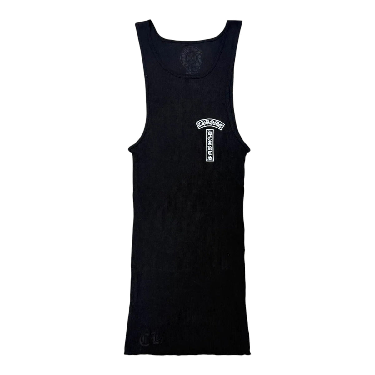 Chrome Hearts T-Bar Ribbed Tank Top Black