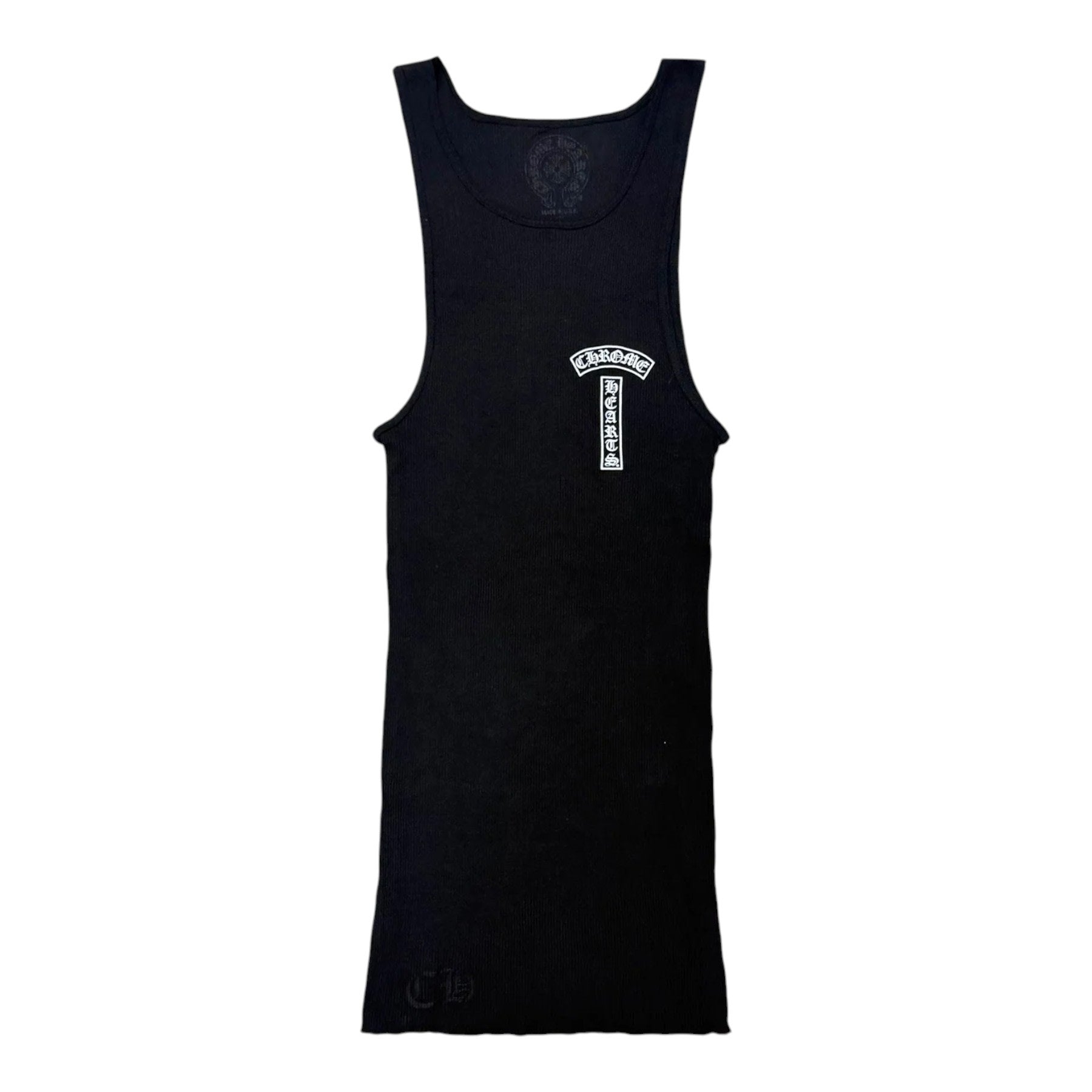 Chrome Hearts T-Bar Ribbed Tank Top Black