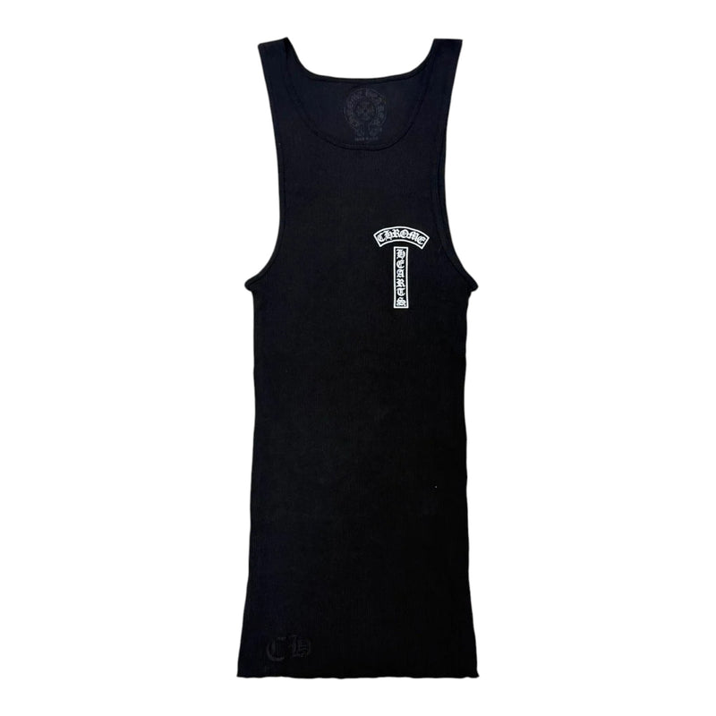 Chrome Hearts T-Bar Ribbed Tank Top Black