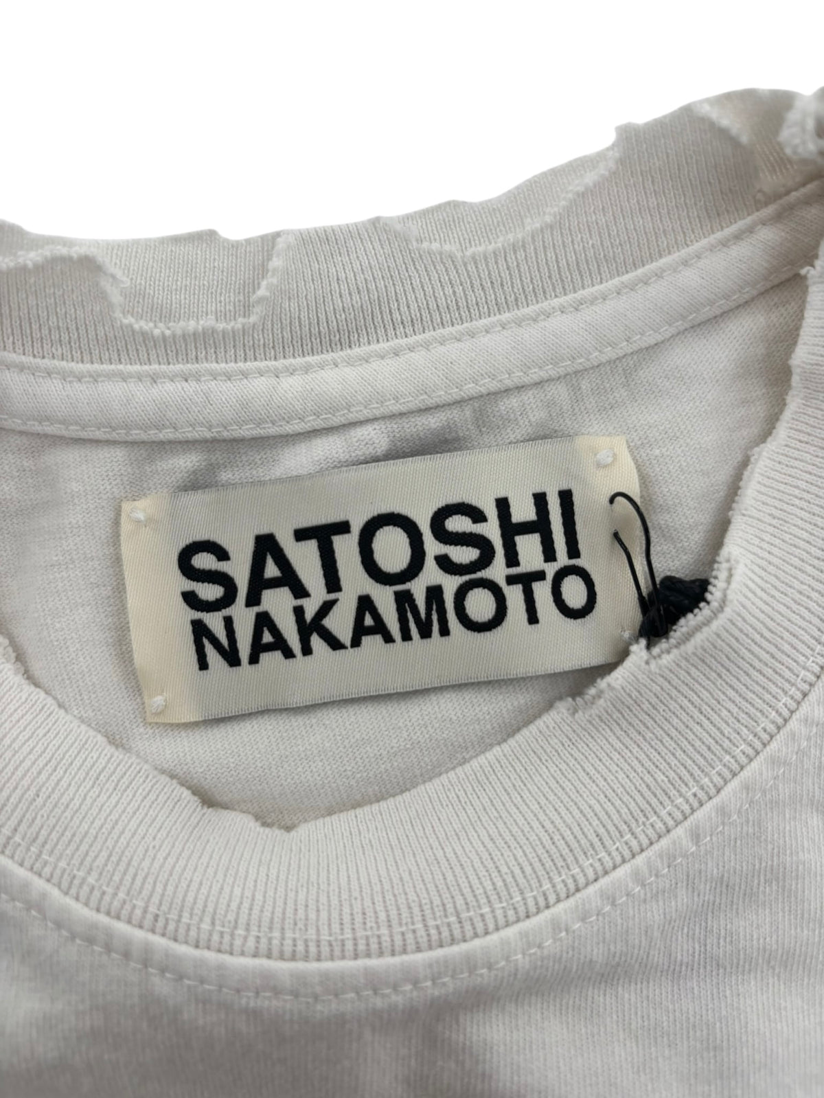 Satoshi Globe of Death Cutoff Tee White