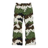 Louis Vuitton Damoflage Tailored Flared Pants Green
